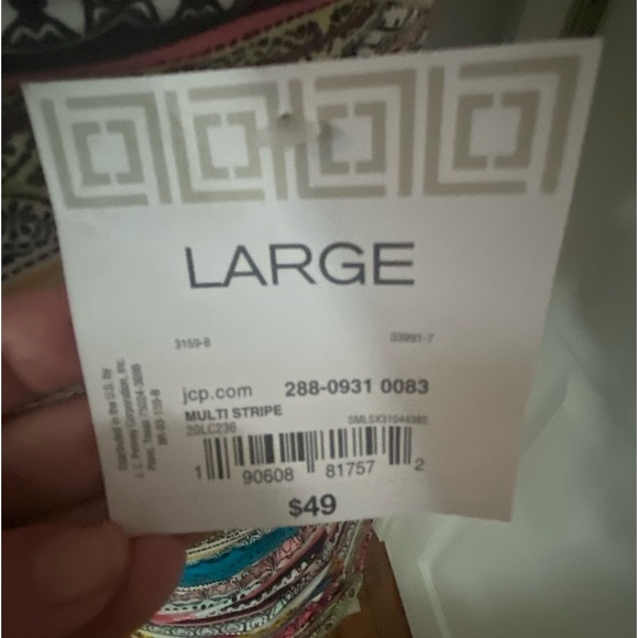 Liz Claiborne Striped Tankini Top - Picture 4 of 5